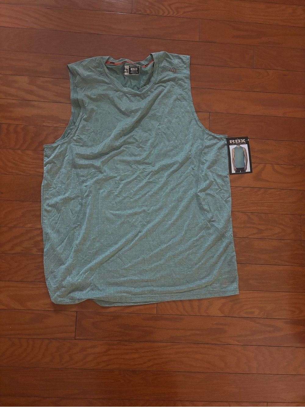 RBX Men's Sleeveless Performance Tank - Teal Green